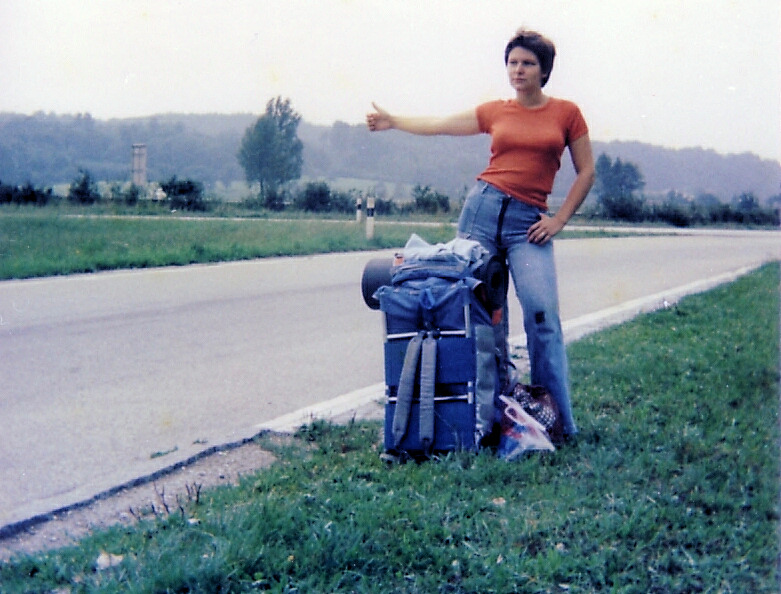 Hitchhiker in Luxembourg, 1977